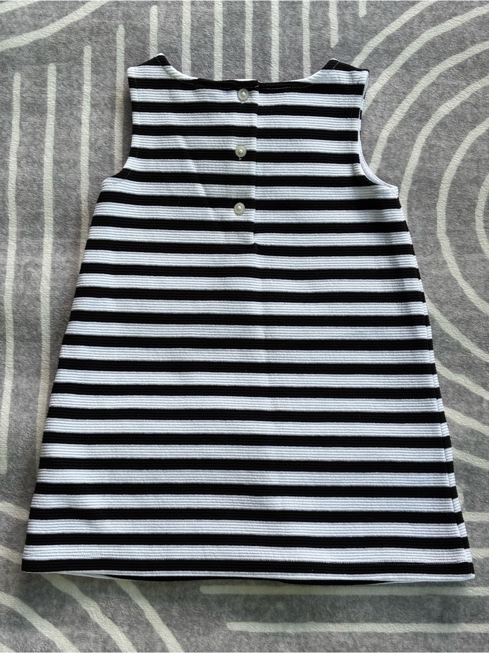 Janie and Jack Dress, 2T, Black and White Striped Bow Girls, Toddlers, NWOT - Picture 2 of 7
